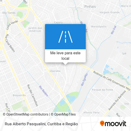 Rua Alberto Pasqualini mapa