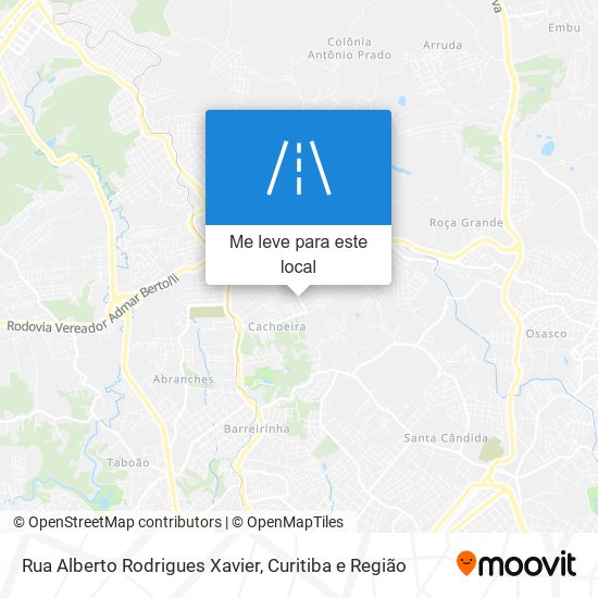 Rua Alberto Rodrigues Xavier mapa