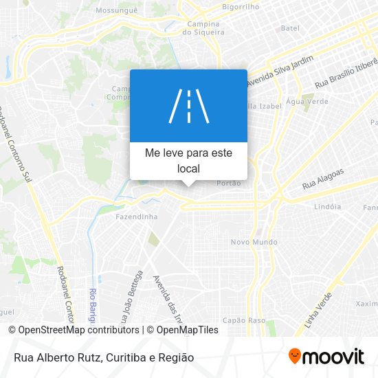Rua Alberto Rutz mapa