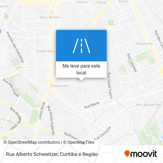 Rua Alberto Schweitzer mapa