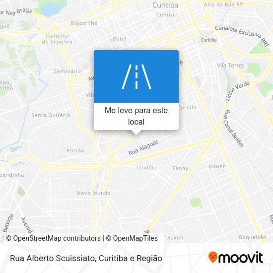 Rua Alberto Scuissiato mapa