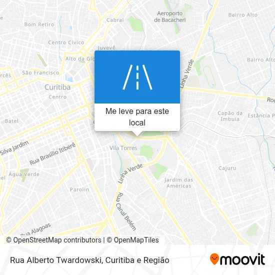 Rua Alberto Twardowski mapa