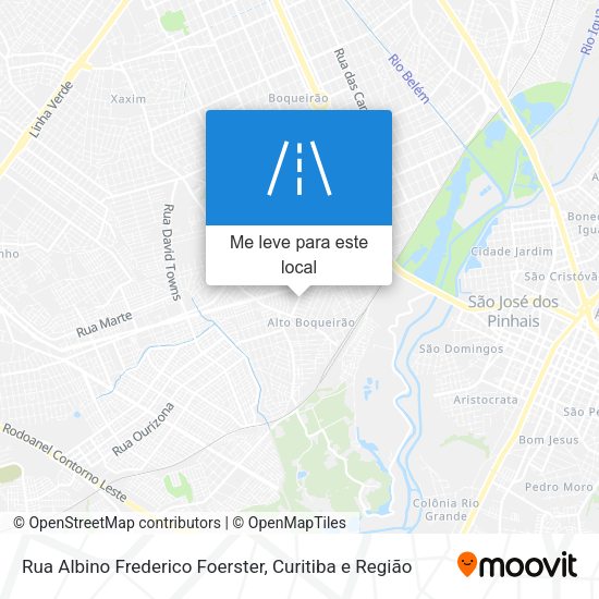 Rua Albino Frederico Foerster mapa