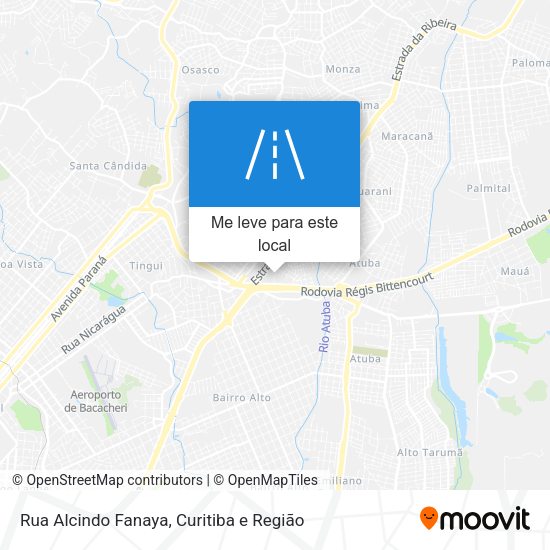 Rua Alcindo Fanaya mapa