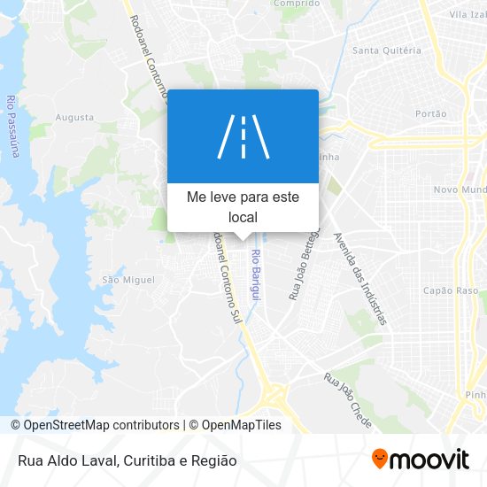 Rua Aldo Laval mapa