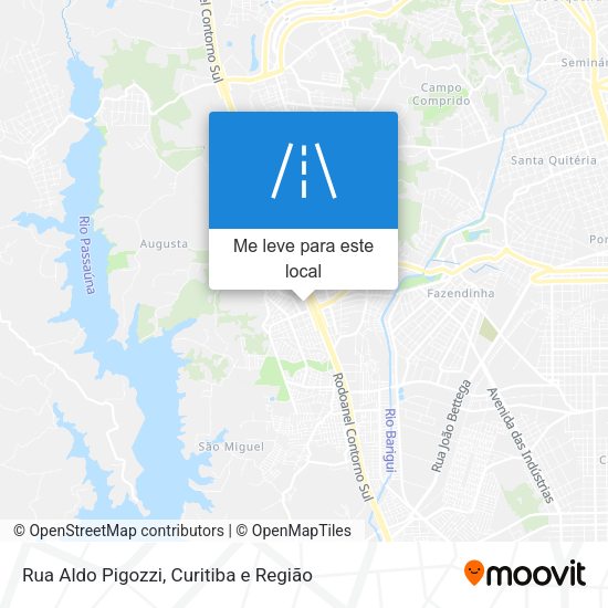 Rua Aldo Pigozzi mapa
