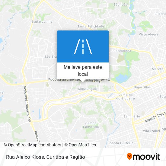 Rua Aleixo Kloss mapa