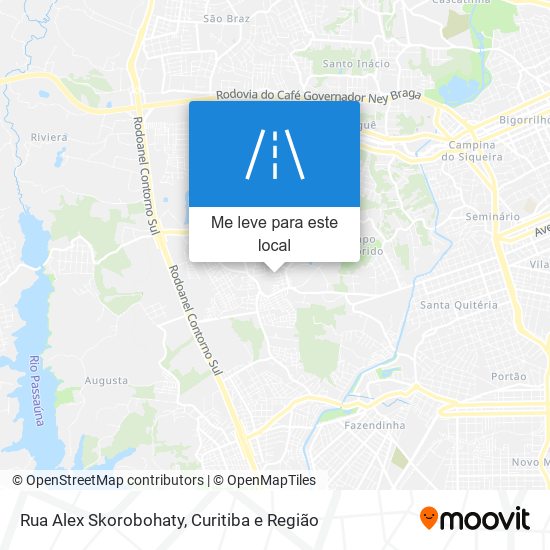 Rua Alex Skorobohaty mapa