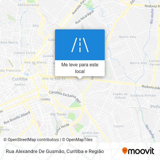 Rua Alexandre De Gusmão mapa