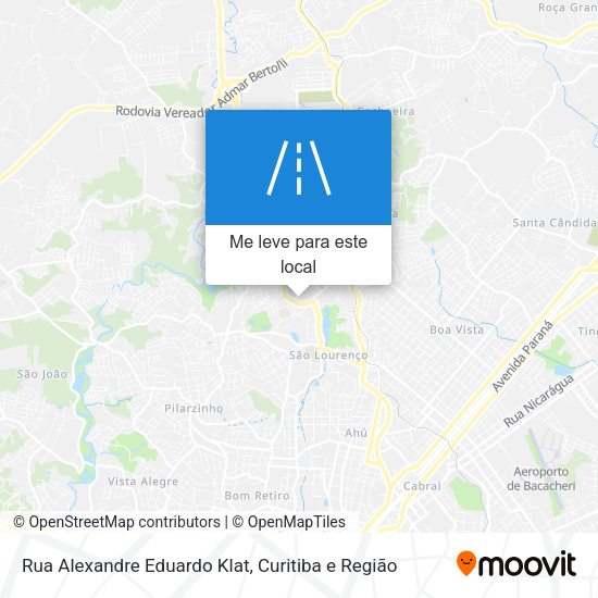 Rua Alexandre Eduardo Klat mapa