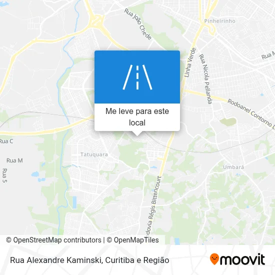 Rua Alexandre Kaminski mapa
