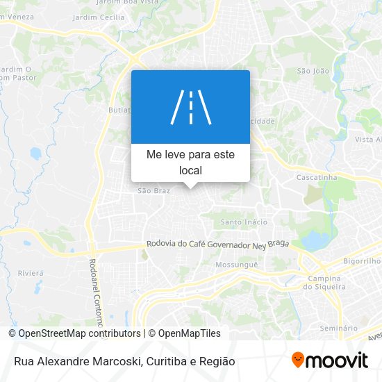 Rua Alexandre Marcoski mapa