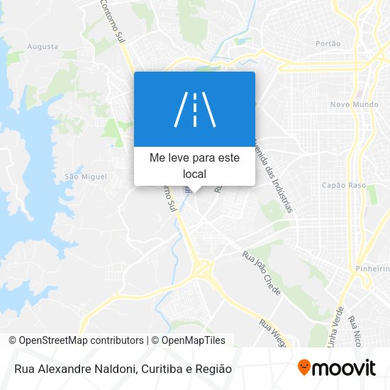 Rua Alexandre Naldoni mapa