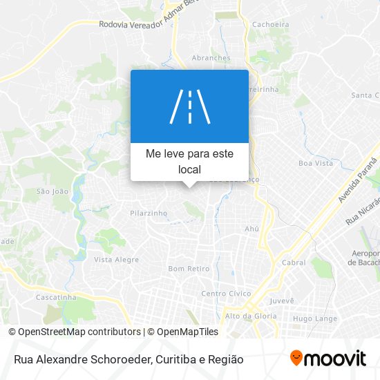 Rua Alexandre Schoroeder mapa