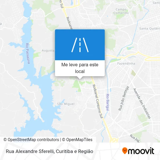 Rua Alexandre Sferelli mapa