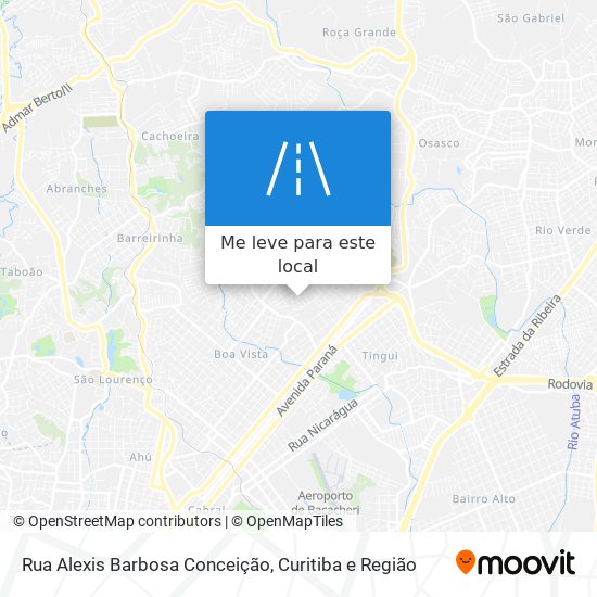 Rua Alexis Barbosa Conceição mapa