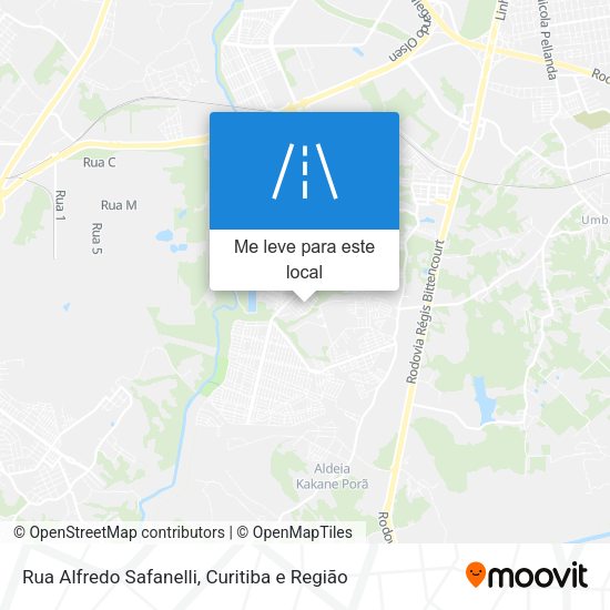Rua Alfredo Safanelli mapa