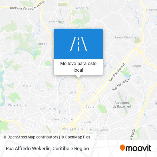 Rua Alfredo Wekerlin mapa