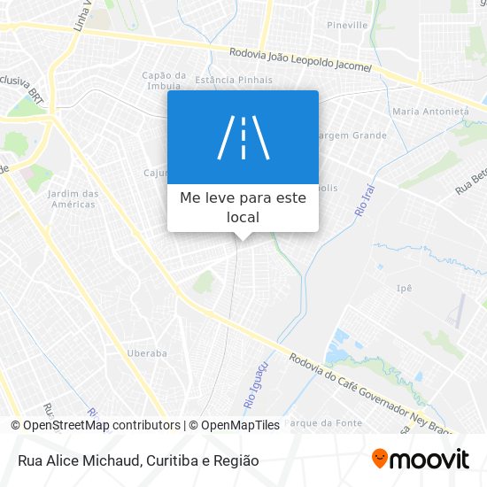 Rua Alice Michaud mapa