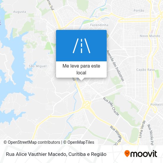 Rua Alice Vauthier Macedo mapa