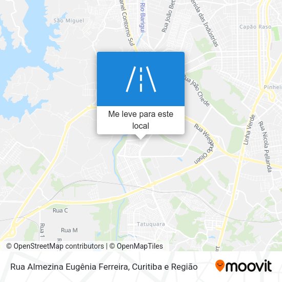 Rua Almezina Eugênia Ferreira mapa