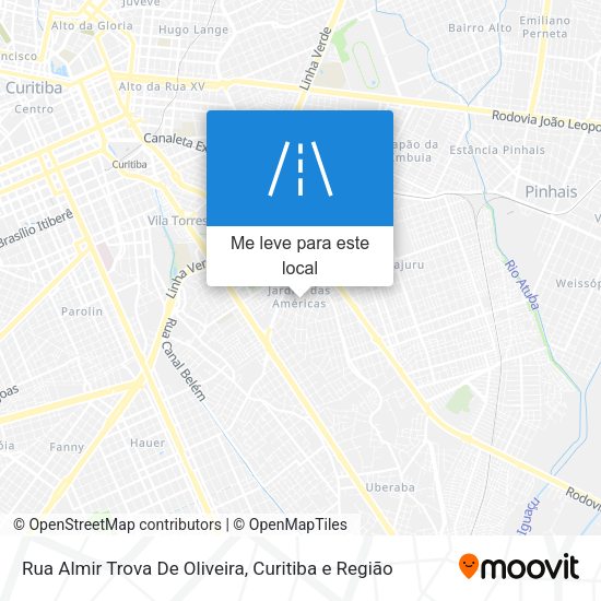 Rua Almir Trova De Oliveira mapa