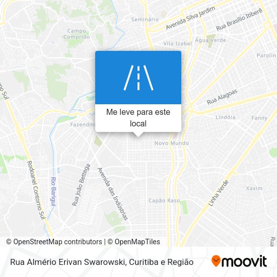 Rua Almério Erivan Swarowski mapa