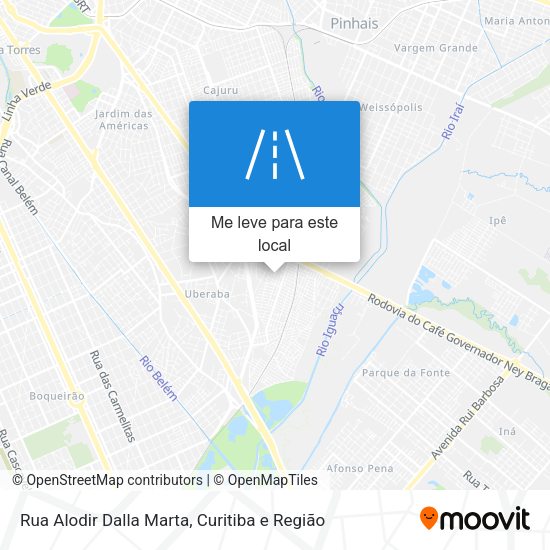 Rua Alodir Dalla Marta mapa