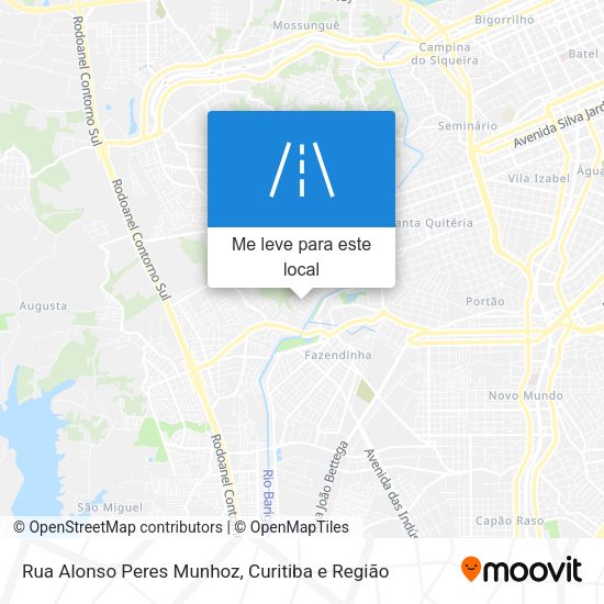 Rua Alonso Peres Munhoz mapa