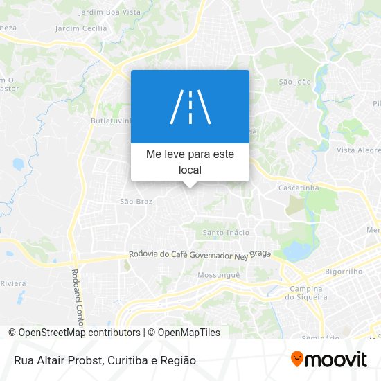 Rua Altair Probst mapa