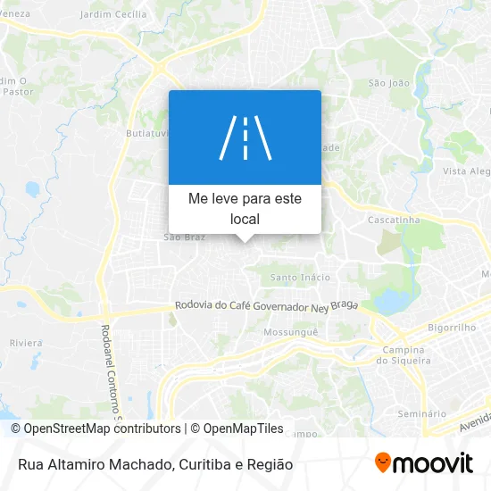 Rua Altamiro Machado mapa