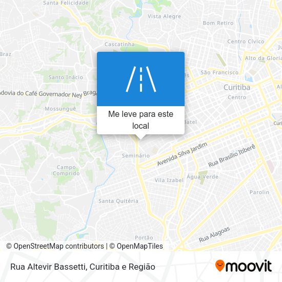 Rua Altevir Bassetti mapa