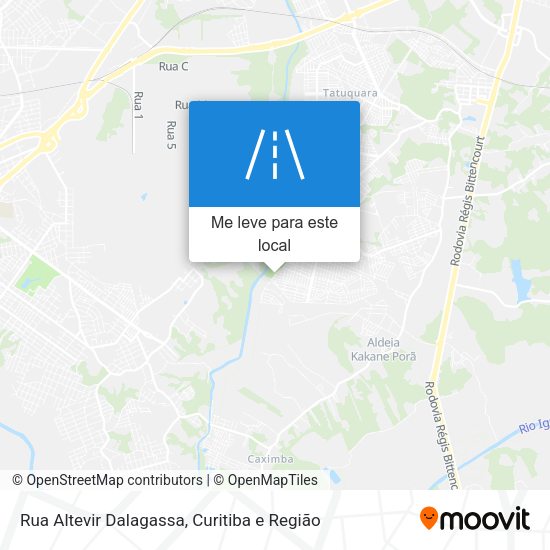 Rua Altevir Dalagassa mapa