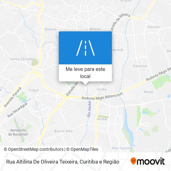 Rua Altilina De Oliveira Teixeira mapa