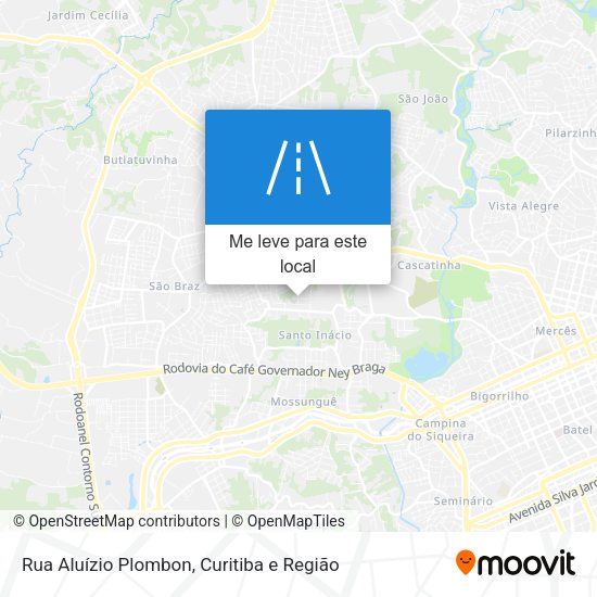 Rua Aluízio Plombon mapa