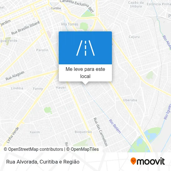 Rua Alvorada mapa