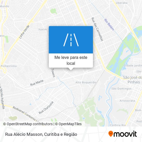 Rua Alécio Masson mapa