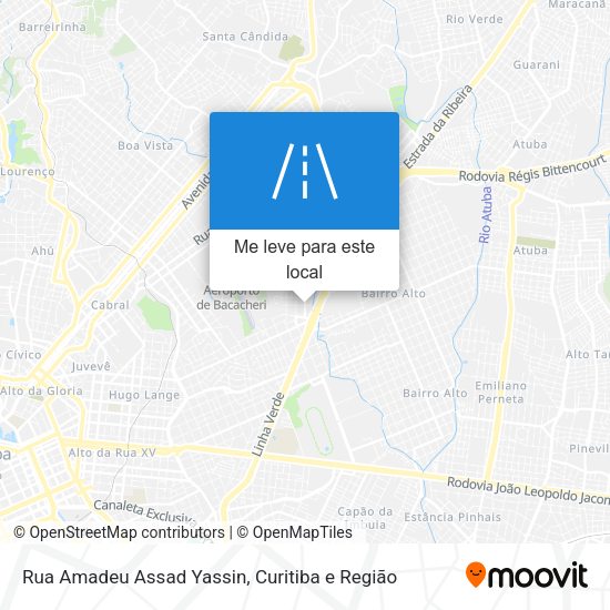 Rua Amadeu Assad Yassin mapa