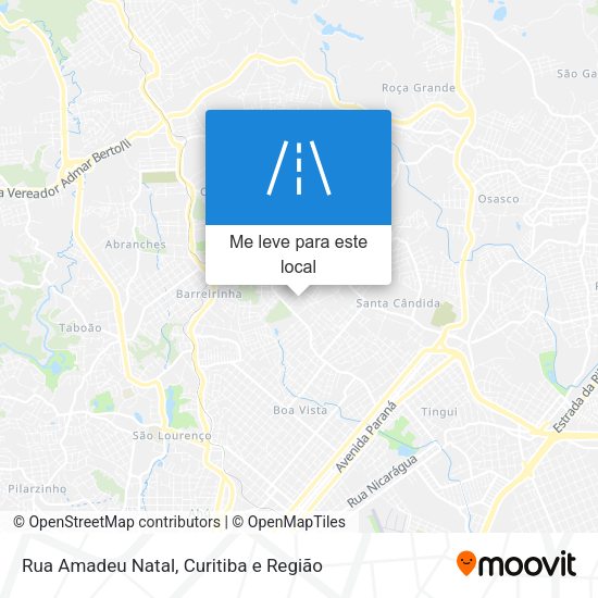 Rua Amadeu Natal mapa