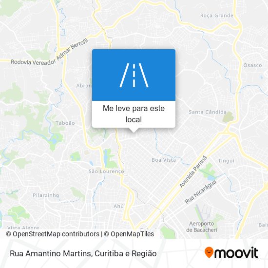 Rua Amantino Martins mapa