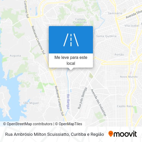Rua Ambrósio Milton Scuissiatto mapa