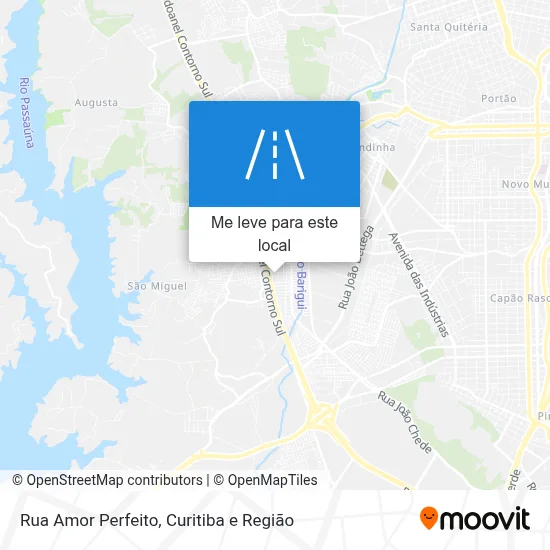 Rua Amor Perfeito mapa