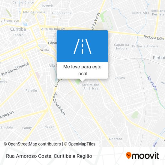 Rua Amoroso Costa mapa