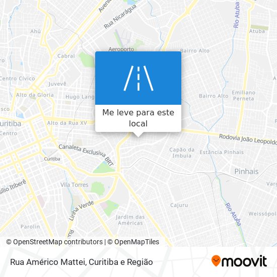 Rua Américo Mattei mapa