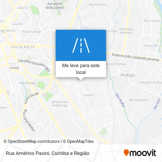 Rua Américo Pasini mapa