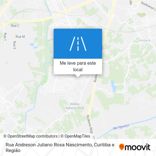 Rua Andreson Juliano Rosa Nascimento mapa