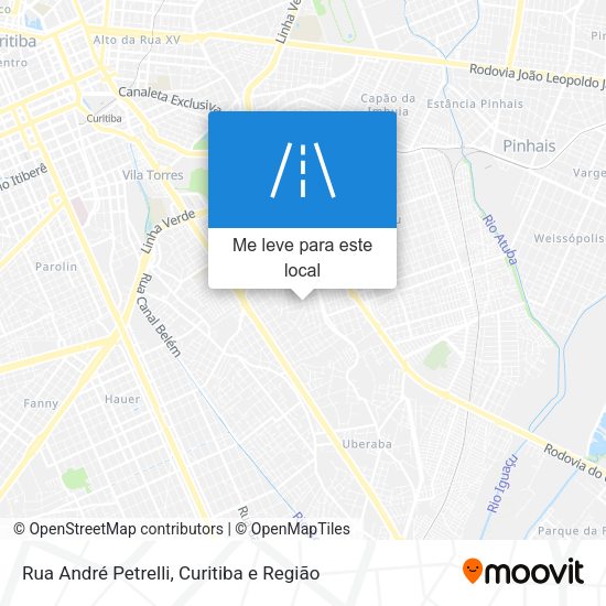 Rua André Petrelli mapa