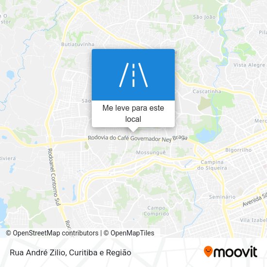 Rua André Zilio mapa