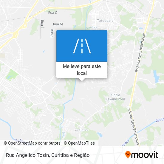 Rua Angelico Tosin mapa
