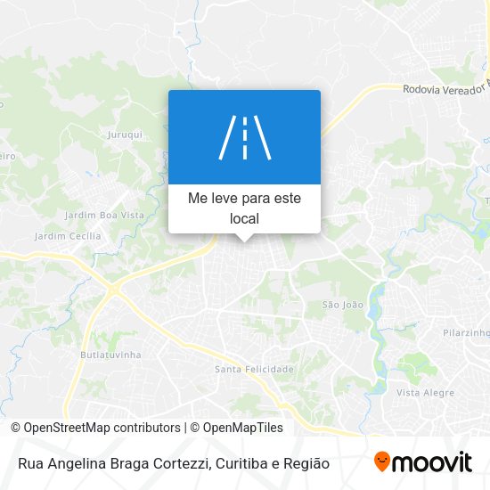 Rua Angelina Braga Cortezzi mapa